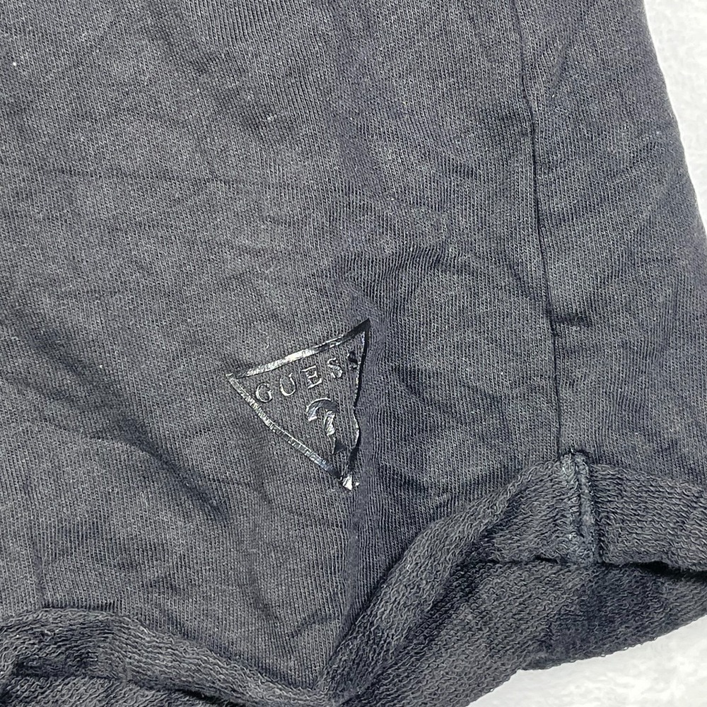 Guess Athletic Shorts Womens XL Black Cotton Relaxed Fit Gym Jogging Drawstring - Picture 5 of 8